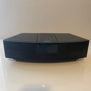 Bose Wave Radio AWR1-1W AM/FM Alarm Clock Tabletop Speaker Black No Remote